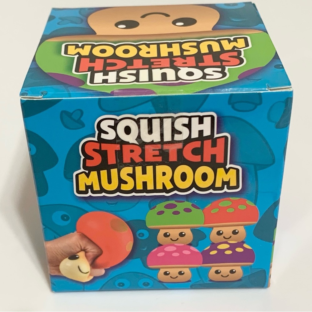 Squish Stretch Mushroom NEW Squishy Sensory Toy PINK - Picture 3 of 6